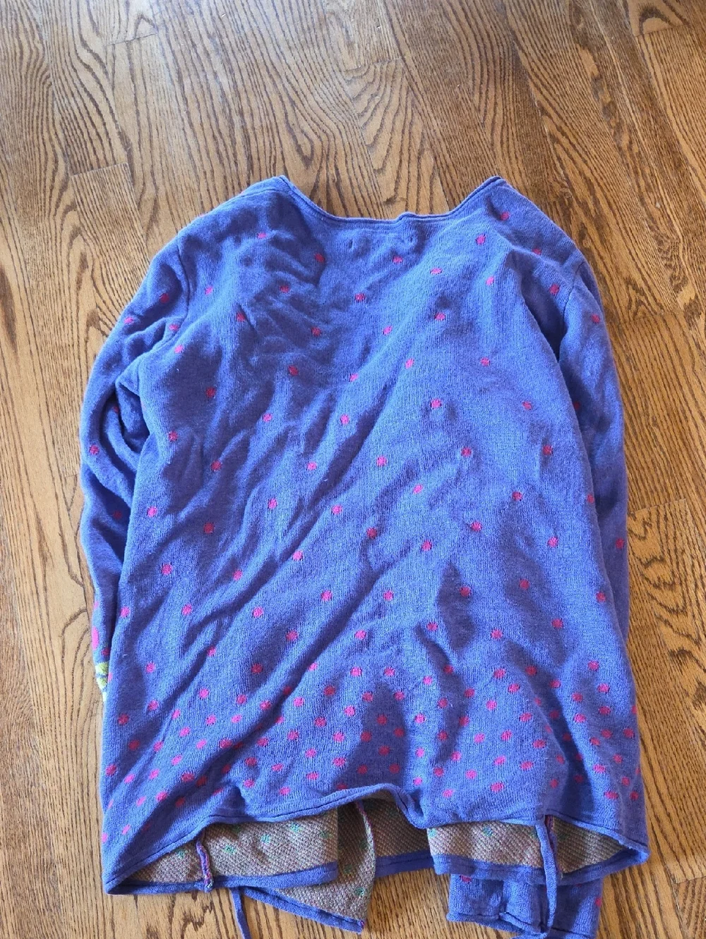 Gudrun Sjoden Purple Wrap Sweater - Picture 5 of 5